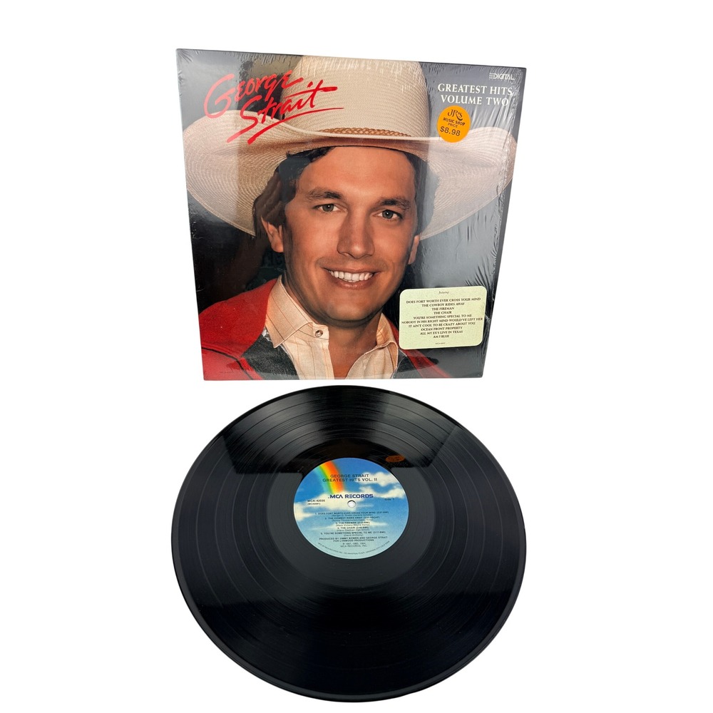 George Strait Greatest Hits Volume Two Vinyl LP MCA-42035 1987 Country Record